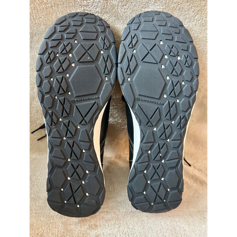 Caterpillar Men's 7 Code Quest Mod Leather Black Sneaker Casual Athletic Shoe - Picture 6 of 8